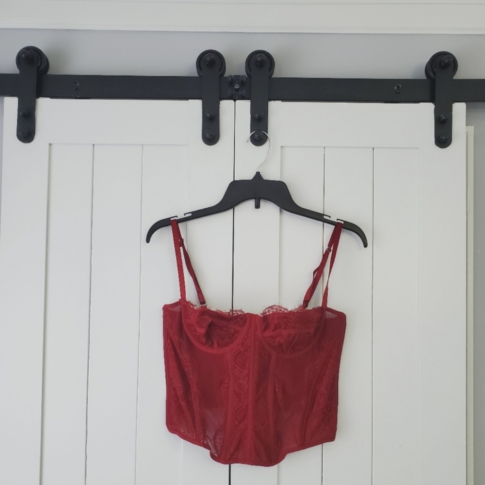 RAXNODE Deep Red Corset. NEW!